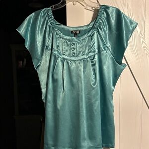 Apt. 9 Women's Chic Turquoise Blouse